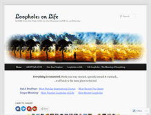 Tablet Screenshot of loopholesonlife.com